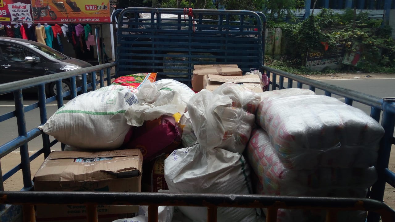 Image of Relief Kits distribution at Kollengode Tribal Settlement